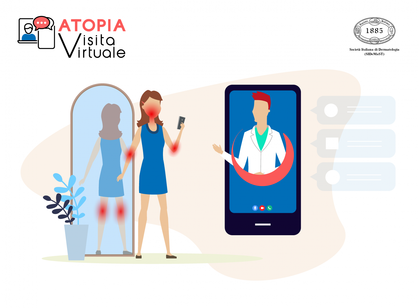 Atopia Visita Virtuale: il primo video-consulto gratuito per le persone con dermatite atopica